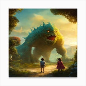 Monster Canvas Print