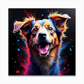 Dog Painting Canvas Print