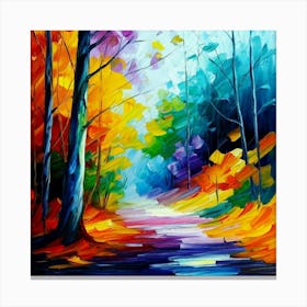 Colorful Autumn Forest Canvas Print