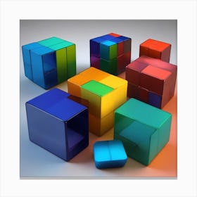 Cubes Canvas Print