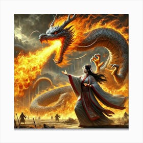 Empress Lian Dragon Breath Canvas Print