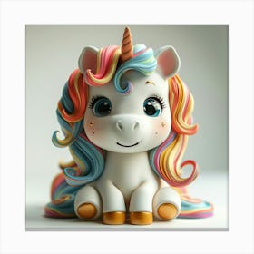 Unicorn Figurine 34 Canvas Print