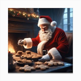 Christmas Santa 31 Canvas Print