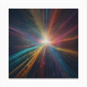 Abstract Light Burst Canvas Print