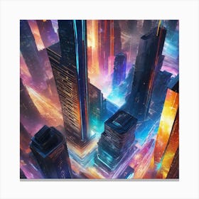 Futuristic City 106 Canvas Print