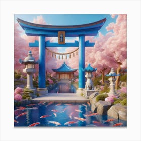 Koi Pond 4 Canvas Print