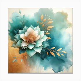 Watercolor Flower 8 Canvas Print