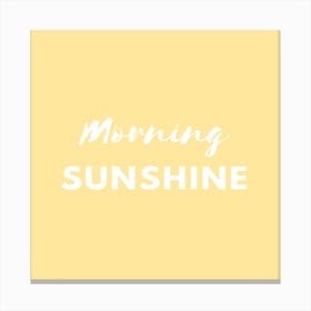 Morning Sunshine Canvas Print
