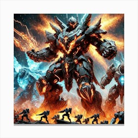 Kaiju Commanders Converted Canvas Print