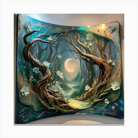 Moonlight Forest Canvas Print