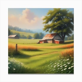 Farm Landscape 20 Canvas Print