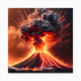 Volcano Eruption 5 Canvas Print