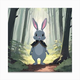 Rabbit In The Woods 24 Canvas Print