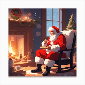 Christmas Santa 22 Canvas Print