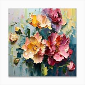 Close-Up Beauty (focuses on the detailed brushwork) Canvas Print