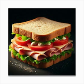 Ham Sandwich Canvas Print