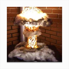 Atomic Bomb Lamp Canvas Print