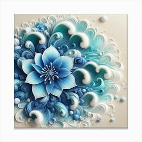 Blue Flower Canvas Print