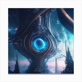 Futuristic City 24 Canvas Print