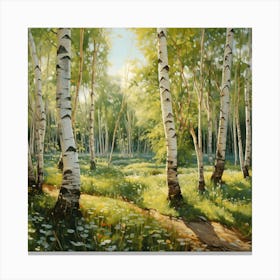 Birch Forest Canvas Print