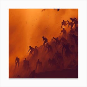 Zombies On A Hill 2 Canvas Print