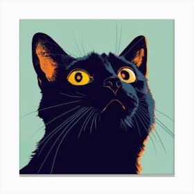 Black Cat 24 Canvas Print