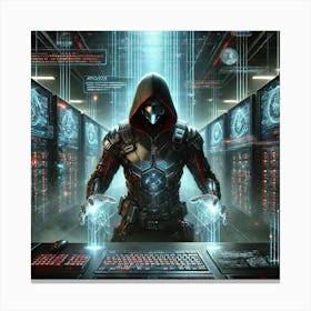 A Sci Fi Depiction Of Archon Vexis Demonstrating H 1 Canvas Print