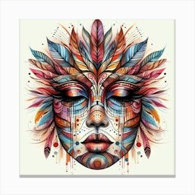 Face Of The Shaman Canvas Print