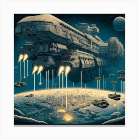 Tytan Class Dreadnought Planetary Invasions Iron Commonwealth Canvas Print