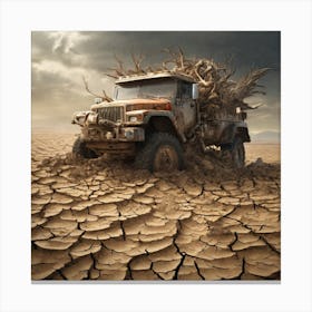 Desert Truck 1 Canvas Print