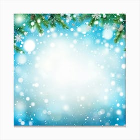 Screen Frame Glow Garland Holiday Bright Snowflake Space Festive Beautiful Light Closeup (20) Canvas Print