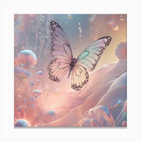 Butterfly In The Sky Canvas Print