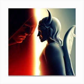 Angel And Devil Canvas Print