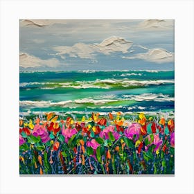 Coastal Blooms Canvas Print