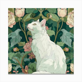 White Cat 14 Canvas Print