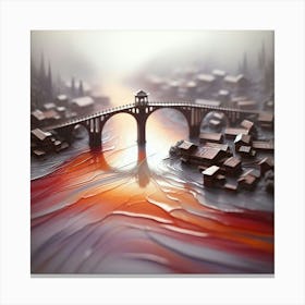 Bridge Over The River Canvas Print