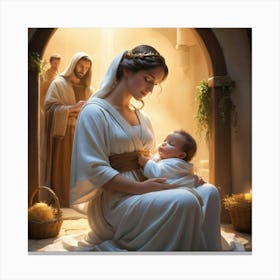 Birth Of Jesus 2 Canvas Print