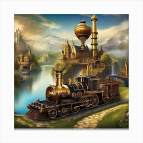 Steam Train 1 Canvas Print