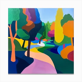 Abstract Park Collection Battersea Park London 5 Canvas Print