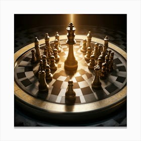 Chess Board Canvas Print