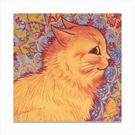 Cat Profile, Louis Wain 1 Canvas Print