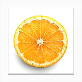 Orange Slice Fruit Juicy Ripe Citrus Food Healthy Canvas Print