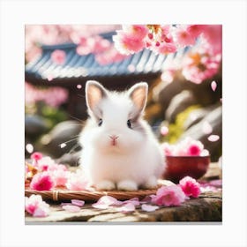 Sakura Bunny Canvas Print