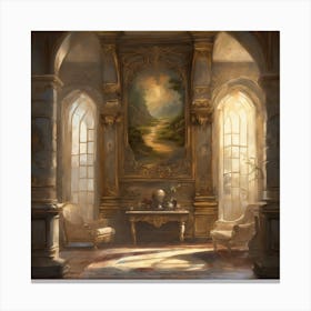 Room In A Castle 12 Canvas Print