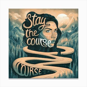 Stay The Course 34 Canvas Print