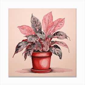 Red Plant Canvas Print