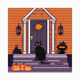 Halloween Pixel Art 1 Canvas Print