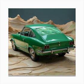 Car In The Desert Canvas Print