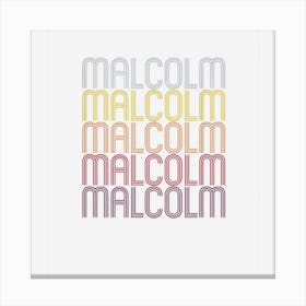 Malcolm Name Personalized First Name Malcolm Canvas Print