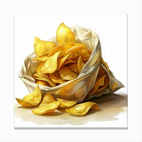 Bag Of Potato Chips 2 Canvas Print